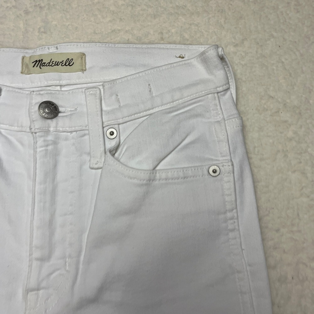 Madwell 10" High-Rise‎ Skinny Jeans White Size 25